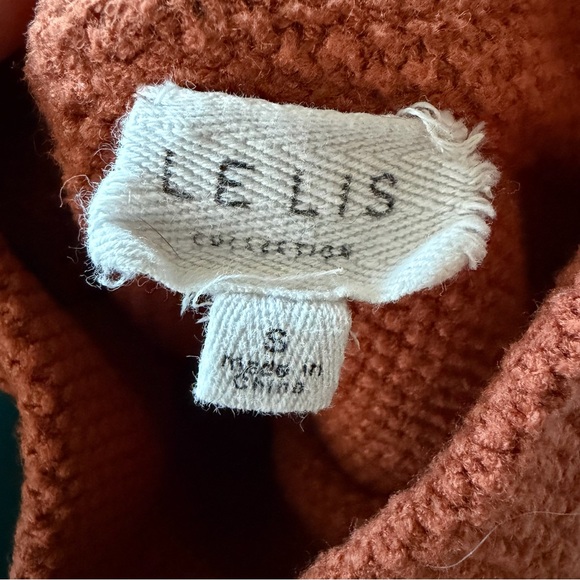 Le Lis Burnt Orange Cowl Neck Sweater - Picture 6 of 7